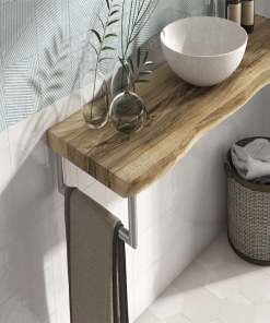 Berlin White Glossy nederst paa vaeg