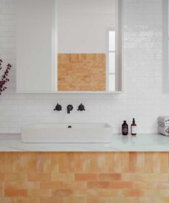Bejmat White Gloss og Tan Matt miljo