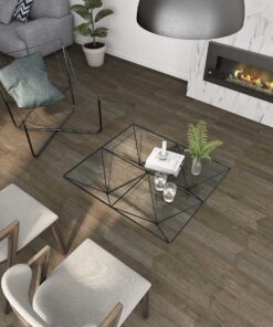 60° Chevron Wood Dark miljo
