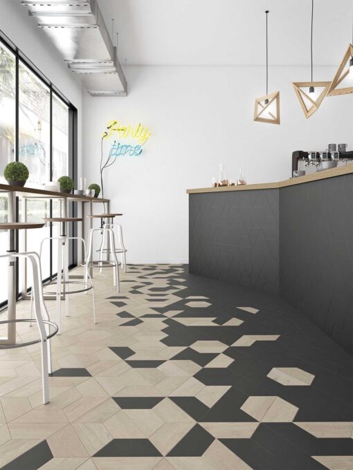 60° Trapezium Wood Light miljo