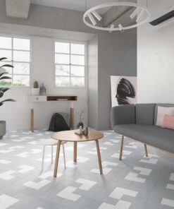 Elle Floor White og Concrete miljo