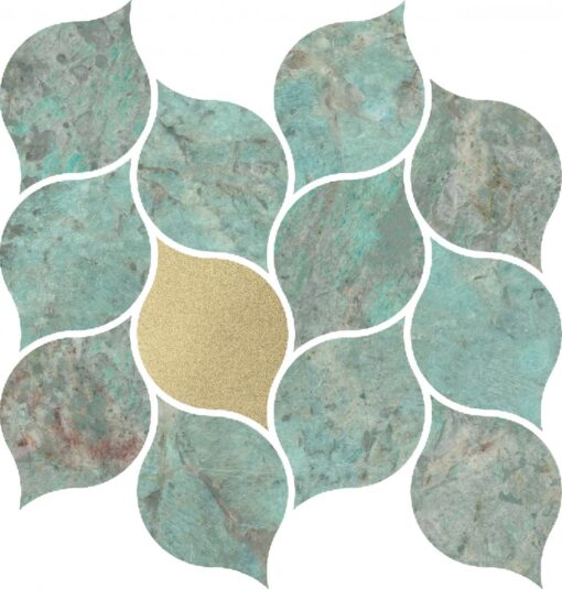 Amazonite Leaves Mosaik