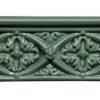 Modernista Verde Oscuro Relieve Bizantino ADMO4006